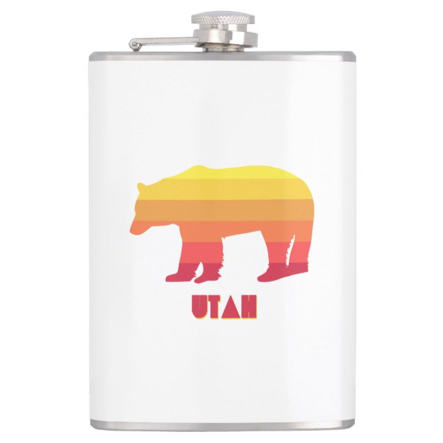 Utah Bear Hip Flask (Front)
