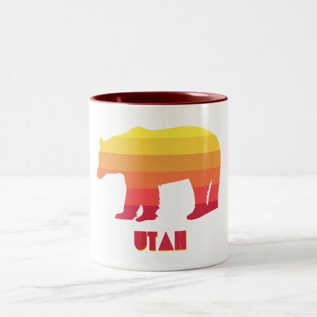Utah Bear Two-Tone Coffee Mug (Center)