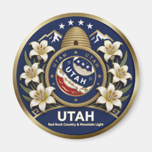 Utah Beehive Symbols And State Pride ✦ Magnet