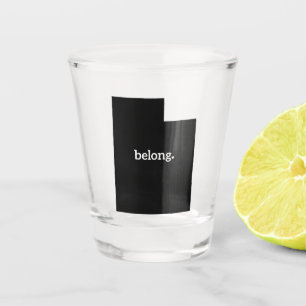 Utah Belong State Map Shot Glass