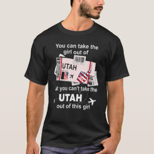 Utah Boarding Pass Utah Girl T-Shirt