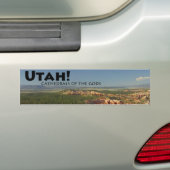 Utah Bumper Sticker (On Car)