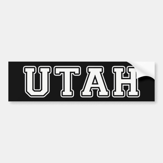 Utah Bumper Sticker (Front)