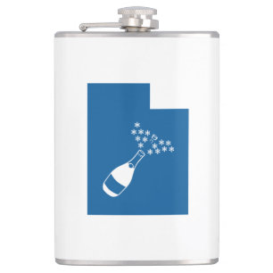 Utah Champagne Powder Hip Flask