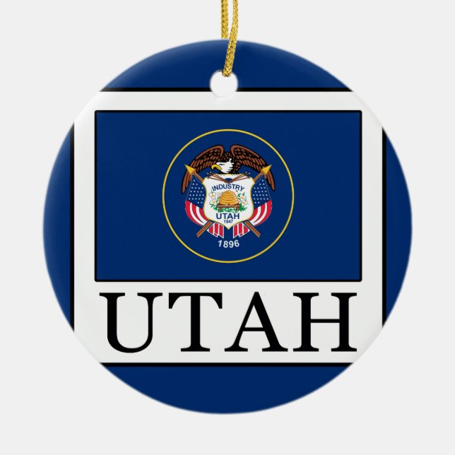 Utah Christmas Tree Decoration (Front)