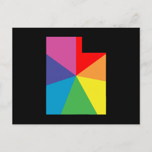 utah colour burst postcard