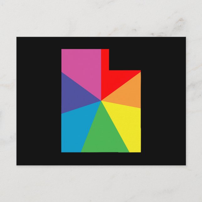 utah colour burst postcard (Front)