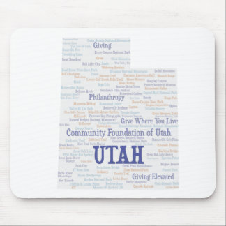 UTAH Customised Word Cloud  Mouse Mat