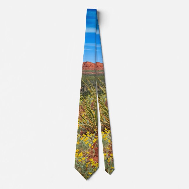 Utah Desert Wildflowers Tie (Front)
