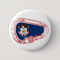 Utah Flag Climbing Carabiner