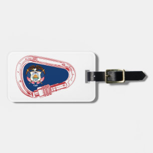 Utah Flag Climbing Carabiner Luggage Tag