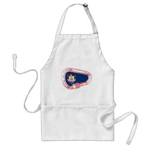 Utah Flag Climbing Carabiner Standard Apron