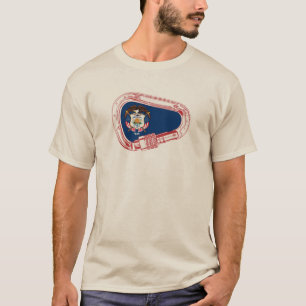 Utah Flag Climbing Carabiner T-Shirt