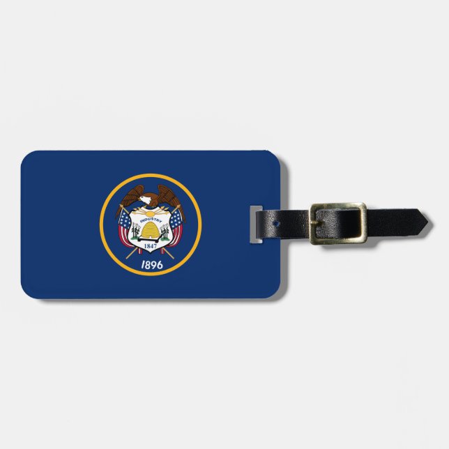 Utah Flag Luggage Tag (Front Horizontal)