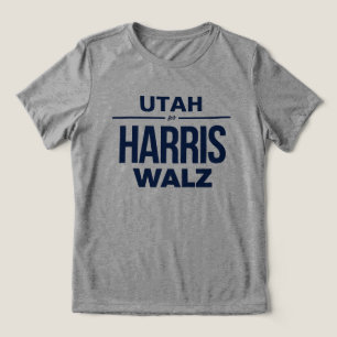 Utah for Harris Walz Tri-Blend Shirt