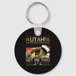 Utah Get Me Two Funny Quote Ugly Xmas Sweater Chri Key Ring