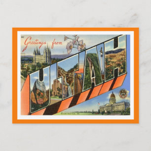 Utah Greetings From US States Postcard