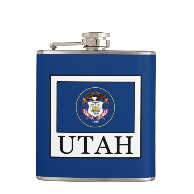 Utah Hip Flask (Front)