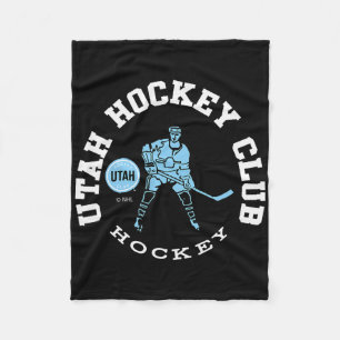 Utah Hockey Club Edge Dark Heather Officially Lice Fleece Blanket