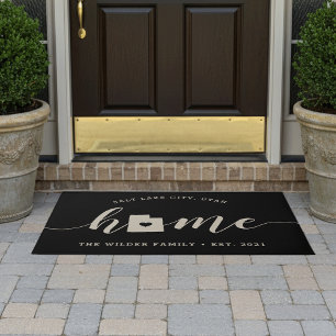 Utah Home State Personalised Doormat