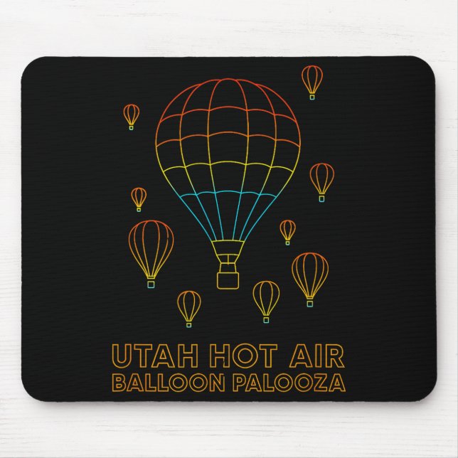 Utah Hot Air Balloon Palooza Apparel  Mouse Mat (Front)