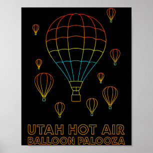 Utah Hot Air Balloon Palooza Apparel Poster