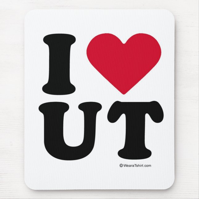 UTAH - "I LOVE UT" "I LOVE UTAH" MOUSE MAT (Front)