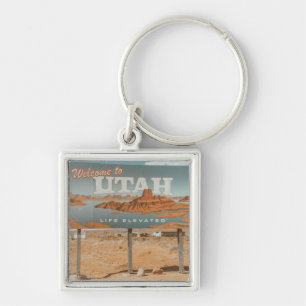 Utah Life Elevated Key Ring