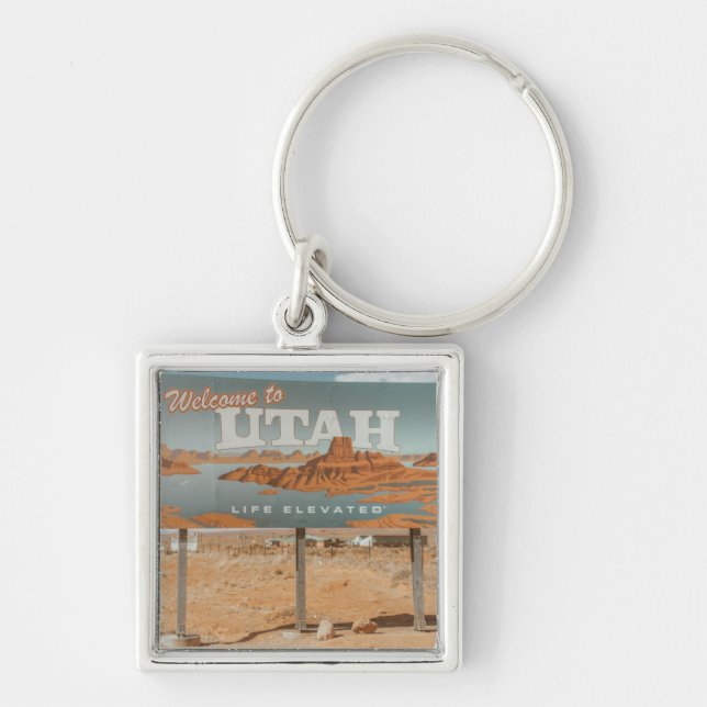Utah Life Elevated Key Ring (Front)