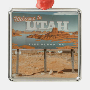 Utah Life Elevated Metal Tree Decoration