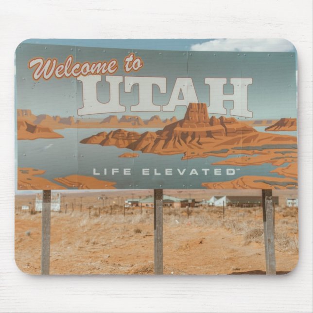 Utah Life Elevated Mouse Mat (Front)