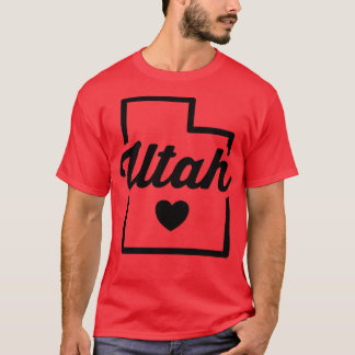 Utah Love Outline Vintage T-Shirt