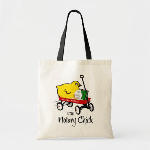 Utah Mobile Notary Chick Red Wagon Tote Bag