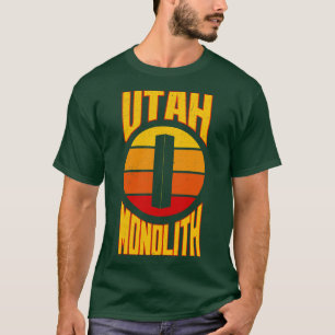 Utah Monolith Retro Style Distressed T-Shirt