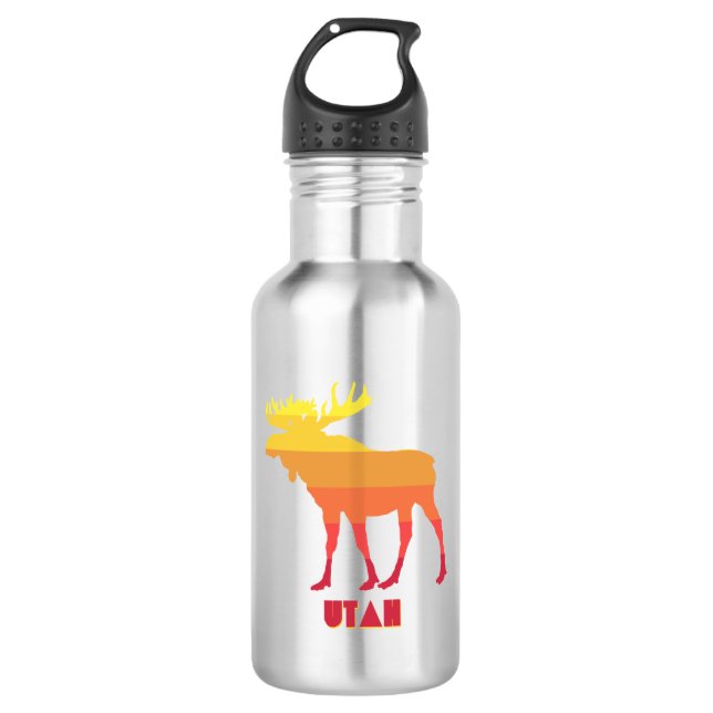 Utah Moose 532 Ml Water Bottle (Front)
