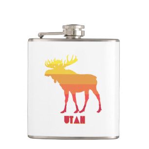 Utah Moose Hip Flask