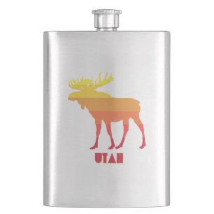 Utah Moose Hip Flask