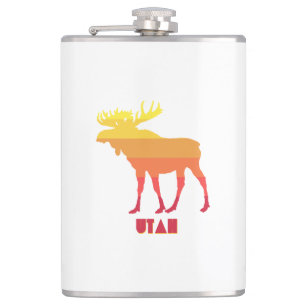 Utah Moose Hip Flask