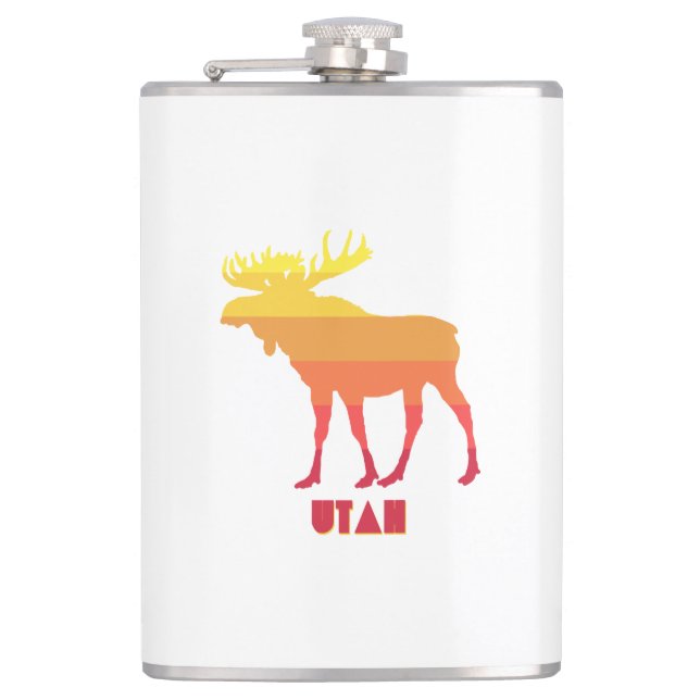 Utah Moose Hip Flask (Front)