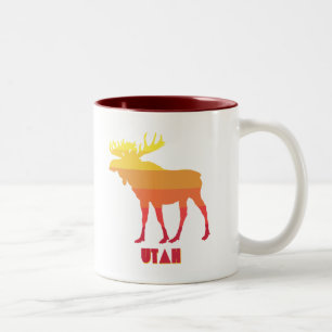 Utah Moose Two-Tone Coffee Mug