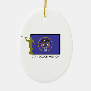 UTAH OGDEN MISSION LDS CTR CERAMIC TREE DECORATION