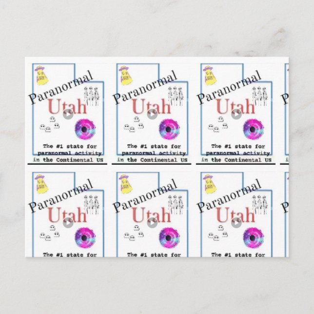 Utah paranormal postcard (Front)