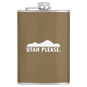Utah Please Hip Flask
