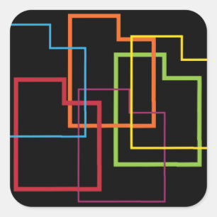 utah pride blur square sticker
