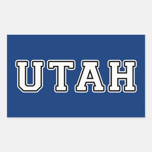 Utah Rectangular Sticker (Front)