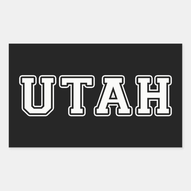 Utah Rectangular Sticker (Front)