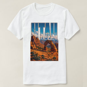 Utah Red Rock Arches Mountain Adventure T-Shirt