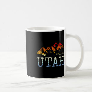 Utah Retro Sunset Vintage Mountain Home Est 1896 C Coffee Mug