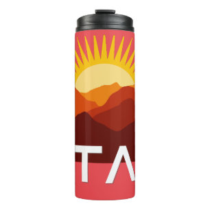 Utah Retro Vintage Desert Sunset  Thermal Tumbler