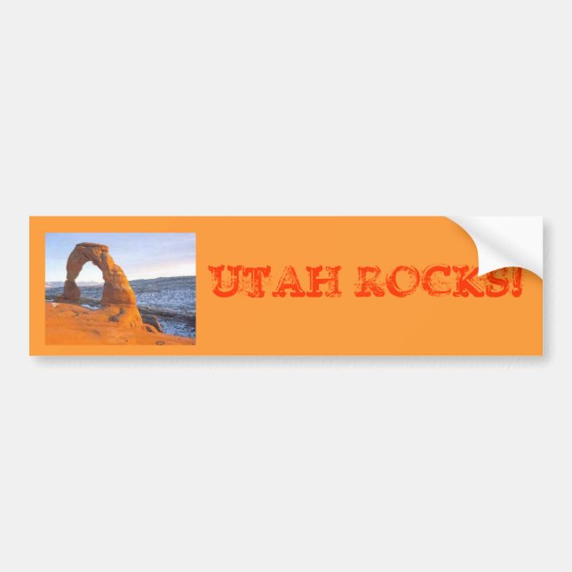 utah rocks, UTAH ROCKS! Bumper Sticker (Front)